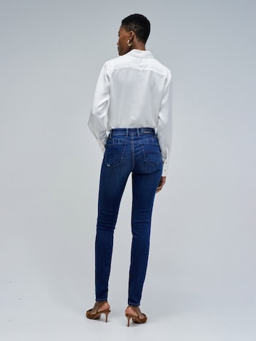 Skinny Jean 'Destiny' Salsa Jeans en bleu