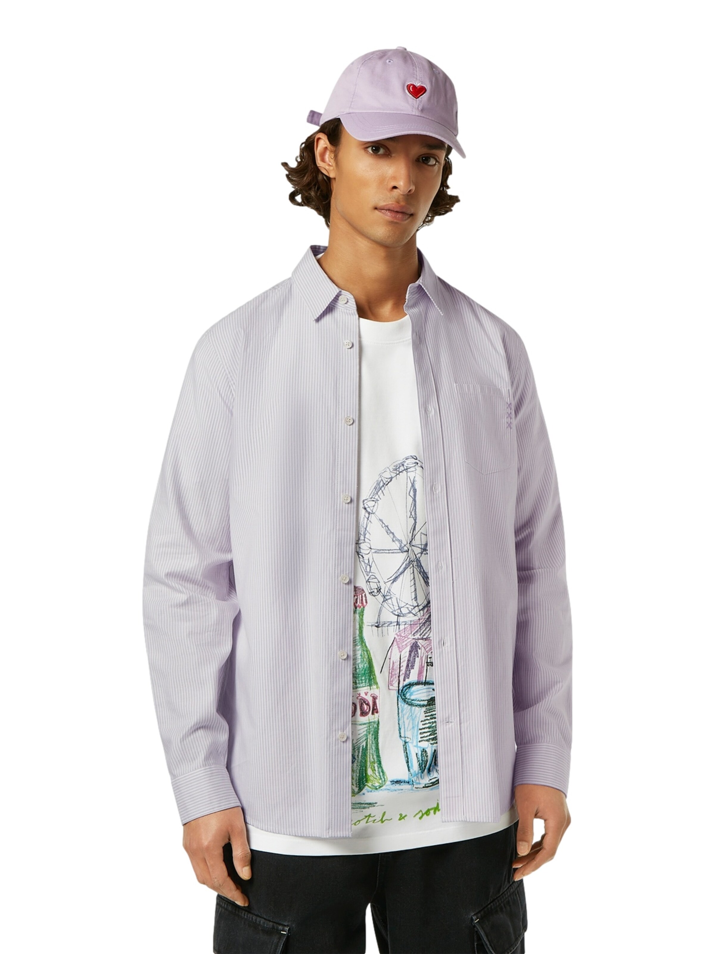 SCOTCH & SODA Regular Fit Skjorte i lilla: forside