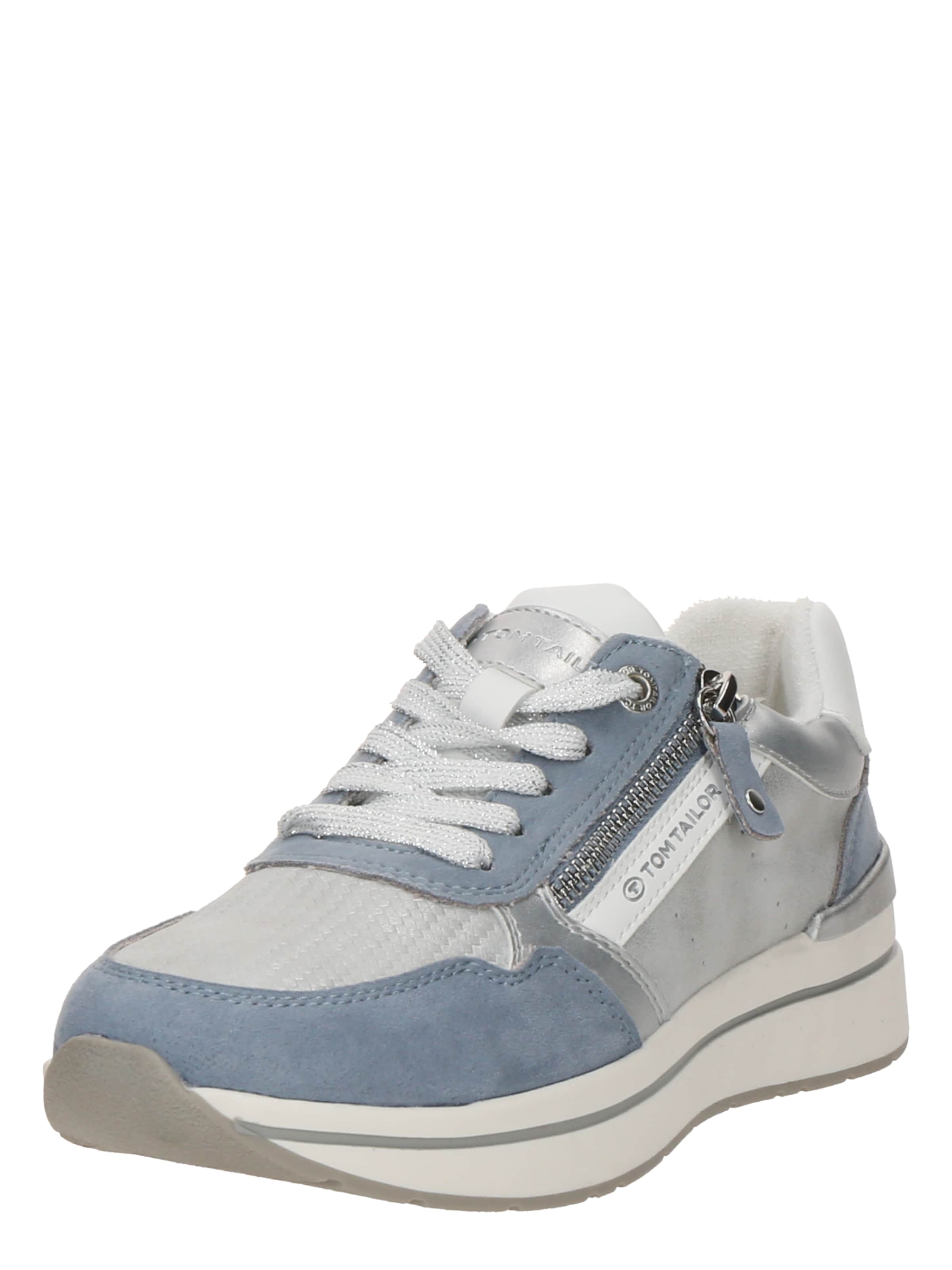 Sneaker bassa di TOM TAILOR in argento: frontale