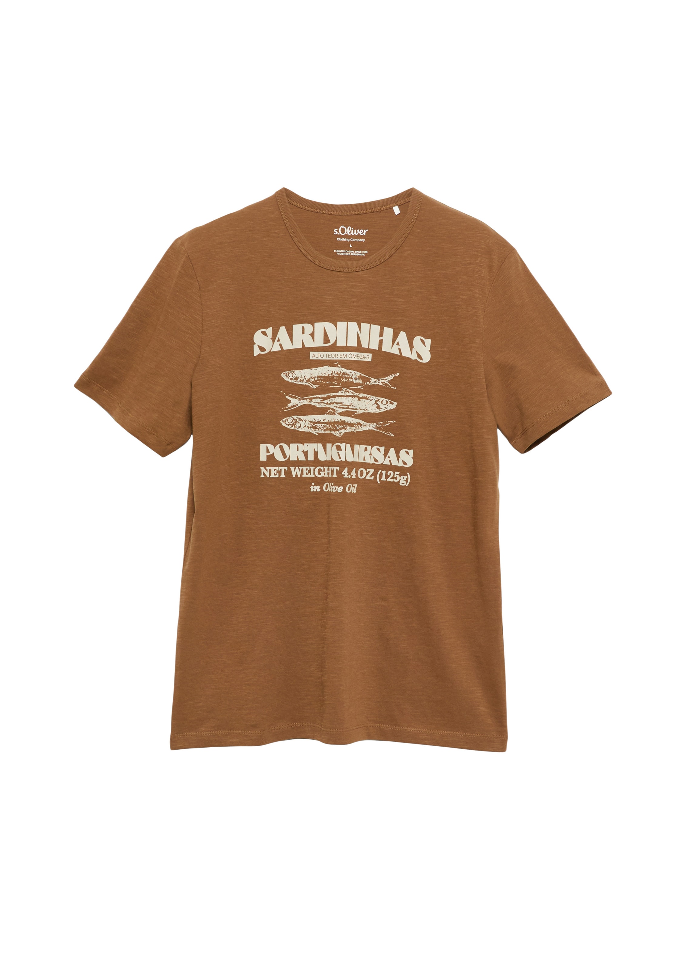 T-Shirt s.Oliver en marron : devant
