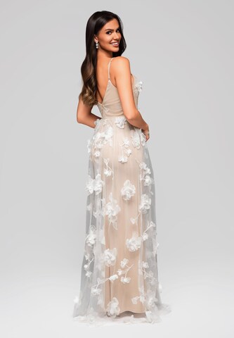 Ombre Avondjurk in Beige