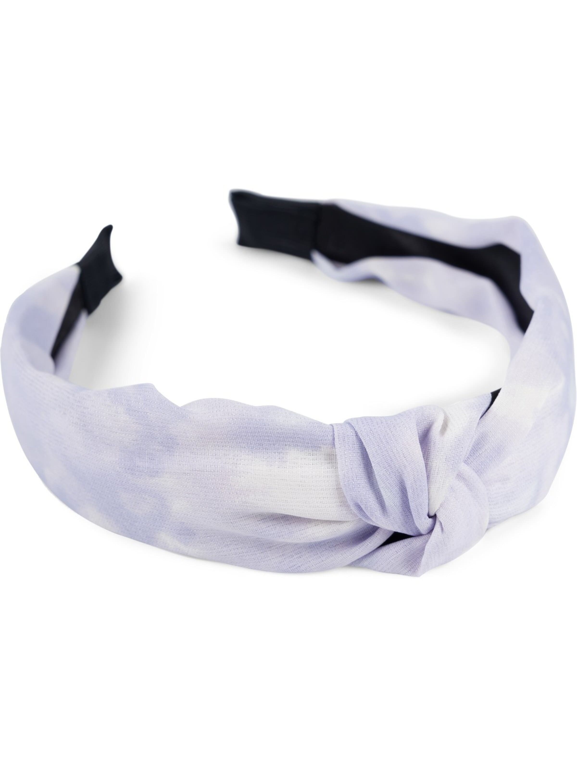 styleBREAKER Haarschmuck 'Stoff Haarreif Batik Farbverlauf'‌‌‌‌ in Weiß: Vorderseite