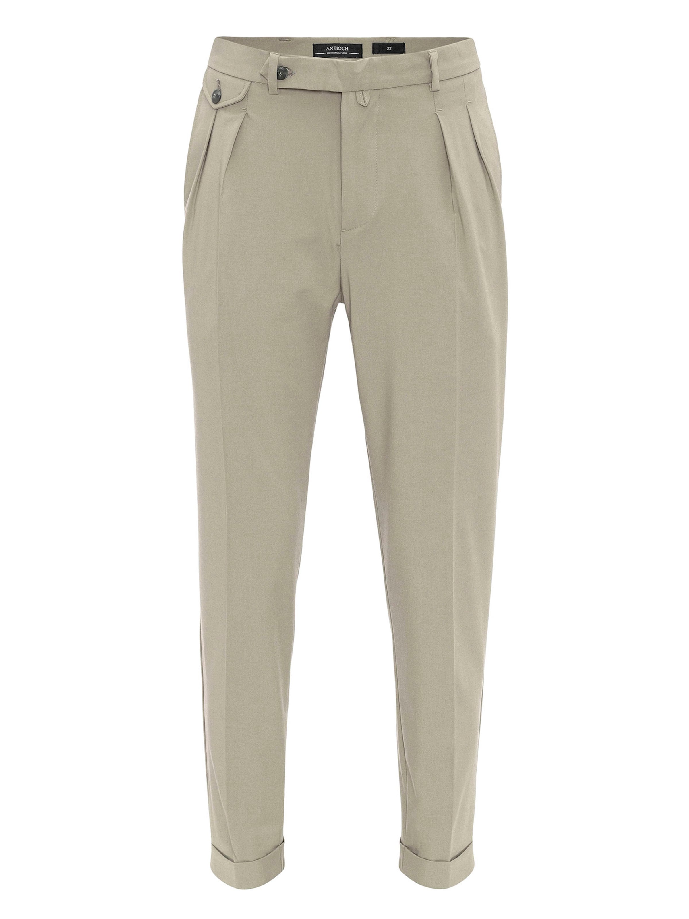 Antioch - regular Pantalón de pinzas en verde: frente