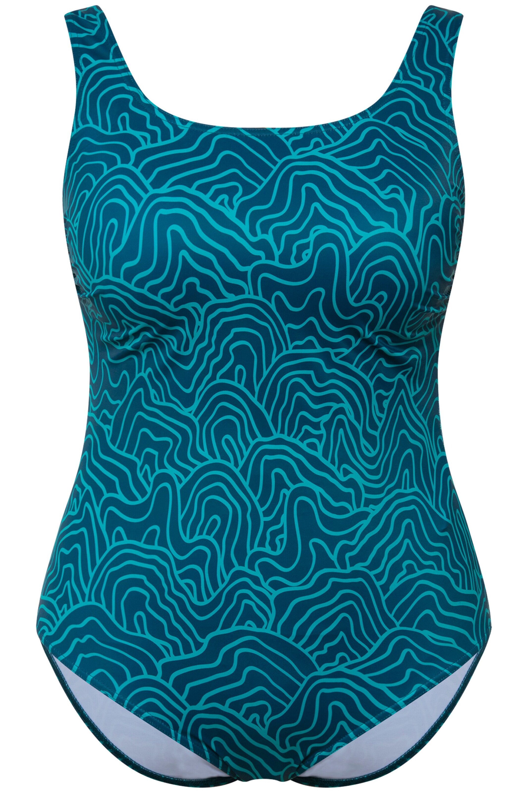 Maillot de bain Ulla Popken en bleu : devant