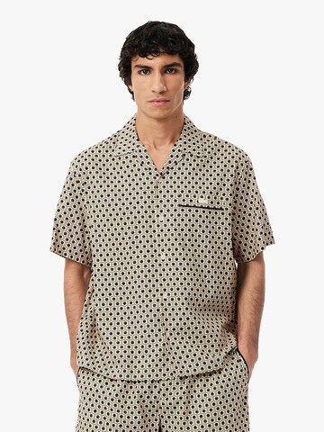 LACOSTE Comfort Fit Hemd in Beige: Vorderseite