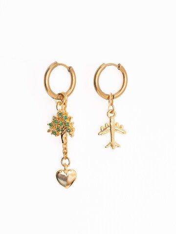 Secret Stones Ohrringe 'Life lover 2in1' in Gold