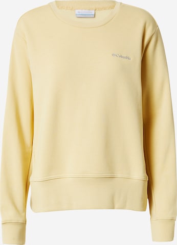 COLUMBIA Sportief sweatshirt 'Lodge™' in Geel: voorkant