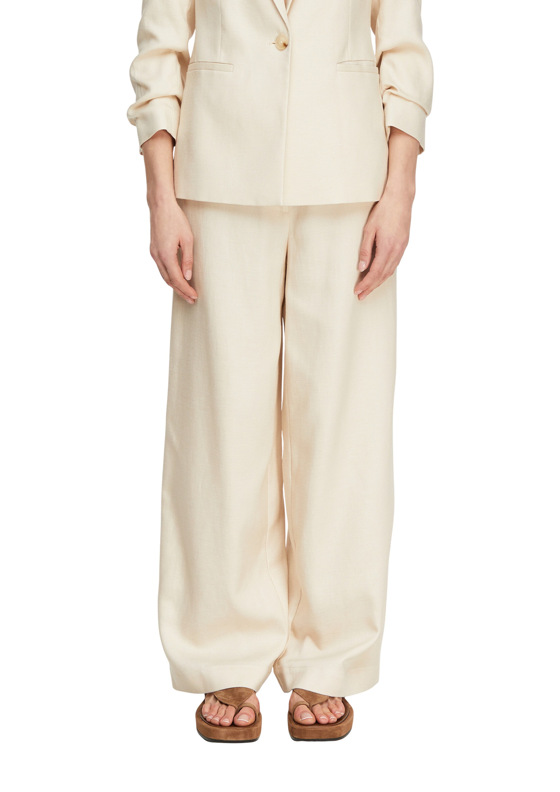 COMMA Wide leg Pants in Beige