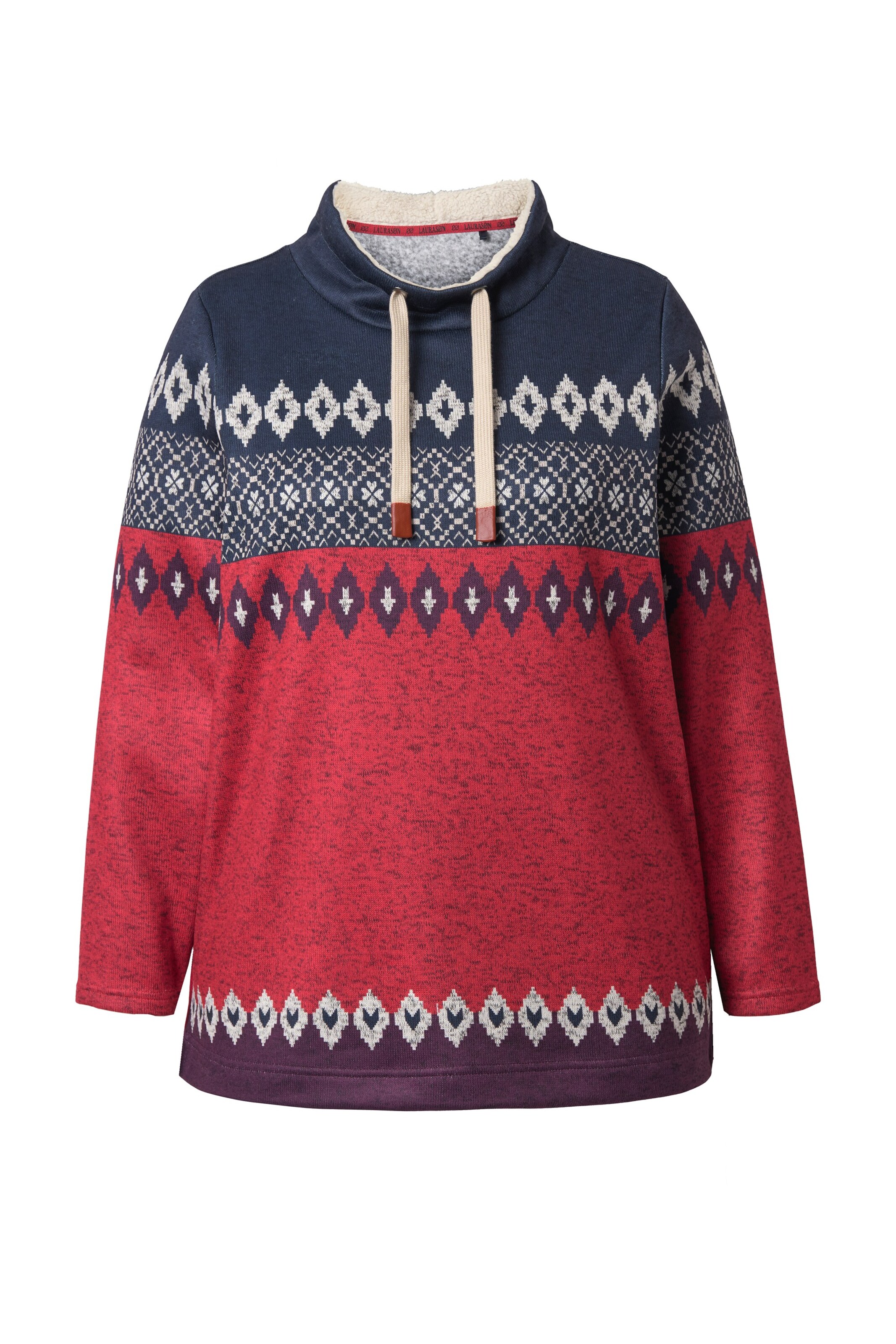 LAURASØN Sweatshirt in Rot: Vorderseite