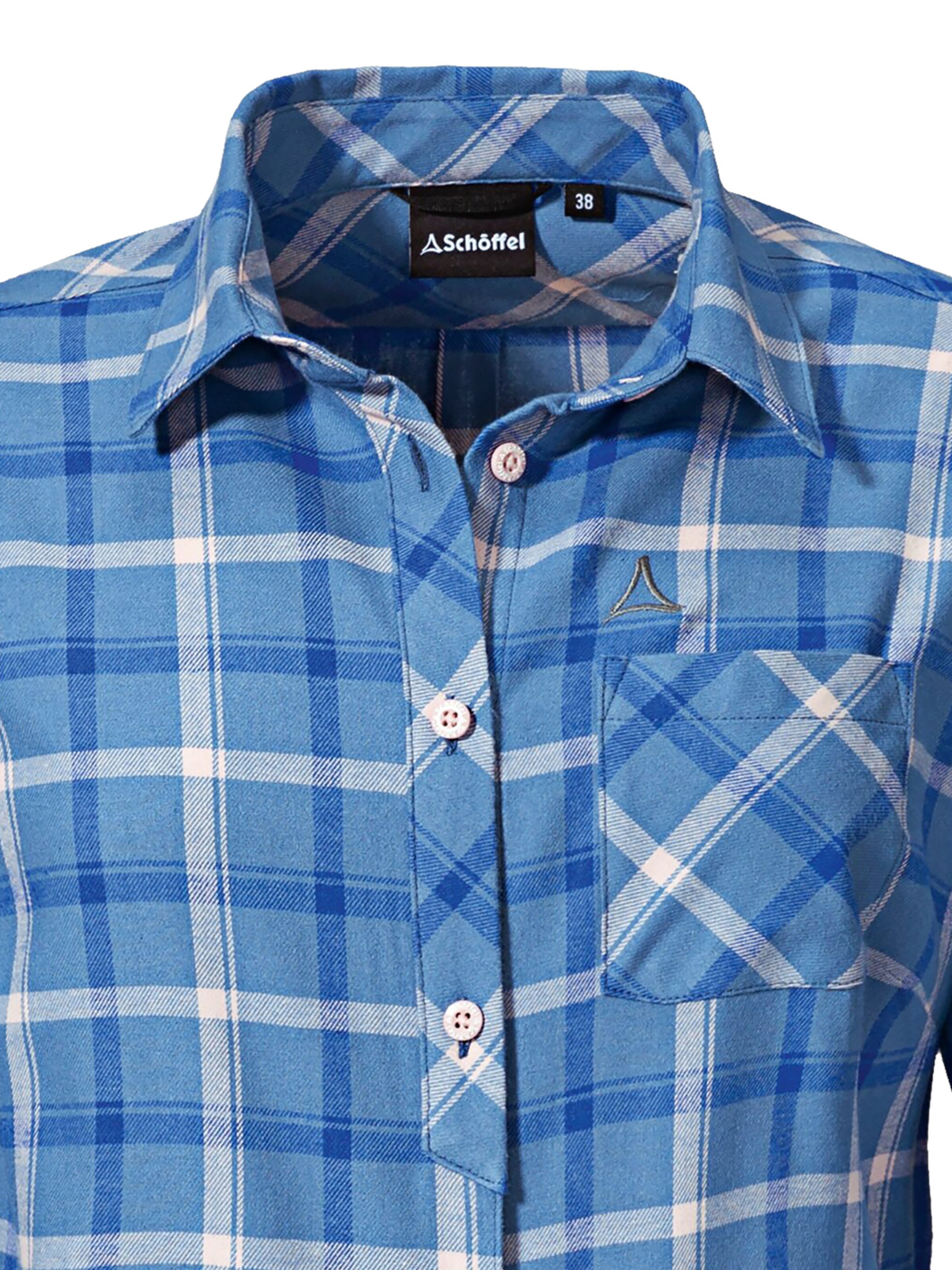 Schöffel Athletic button up shirt 'Almkogel' in Blue