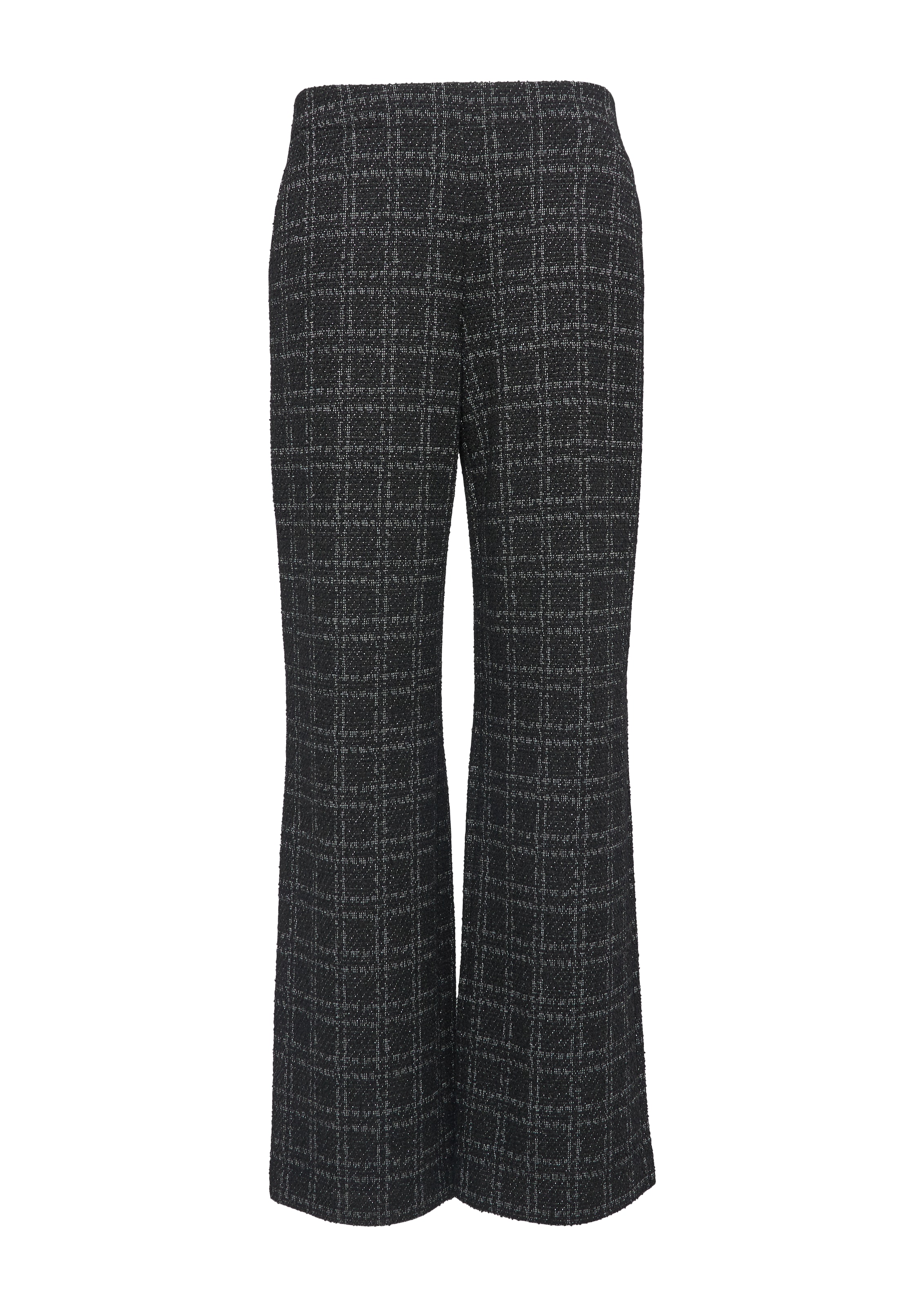 s.Oliver BLACK LABEL Wide leg Broek in Zwart: voorkant