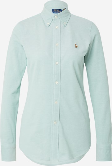 Polo Ralph Lauren Bluse i brun / pastelgrøn, Produktvisning