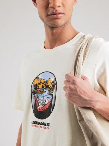JACK & JONES Bluser & t-shirts 'JORSkull Coast' i hvid