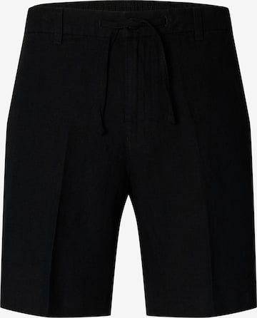 Pantaloni cu dungă 'SLHLEROY' de la SELECTED pe negru: față