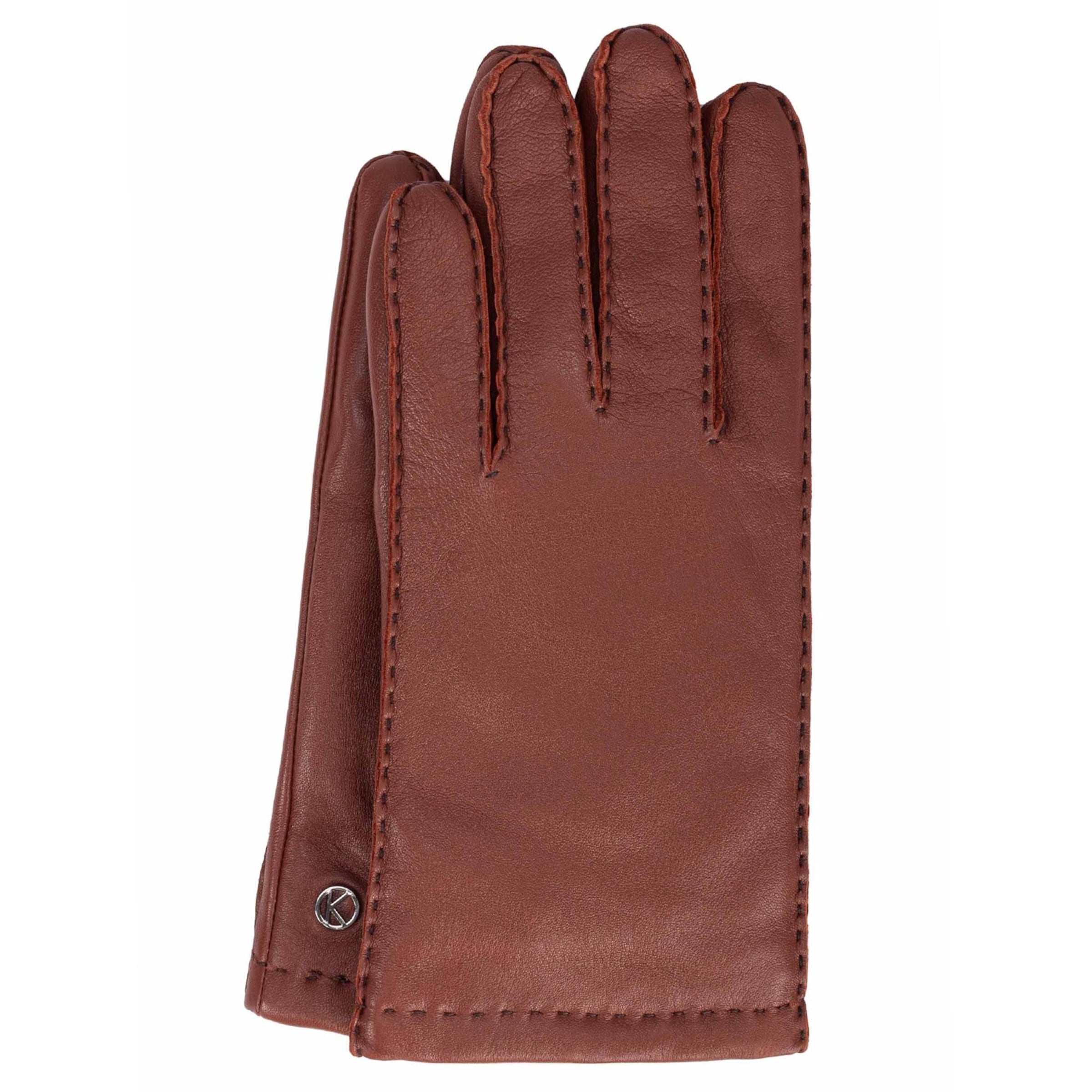 KESSLER Vingerhandschoenen 'Millie' in Bruin: voorkant