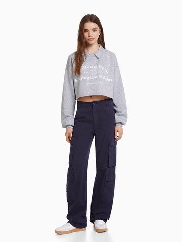 Sweat-shirt Bershka en gris