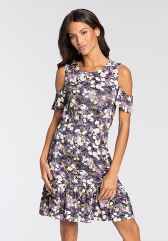 MELROSE Dress in Purple: front