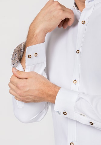 STOCKERPOINT Comfort fit Klederdracht overhemd 'Dante' in Wit