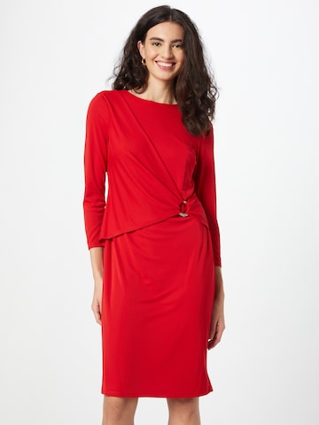 raudona Lauren Ralph Lauren Kokteilinė suknelė 'FABIANA': priekis
