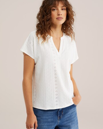 WE Fashion Блузка в Белый: спереди