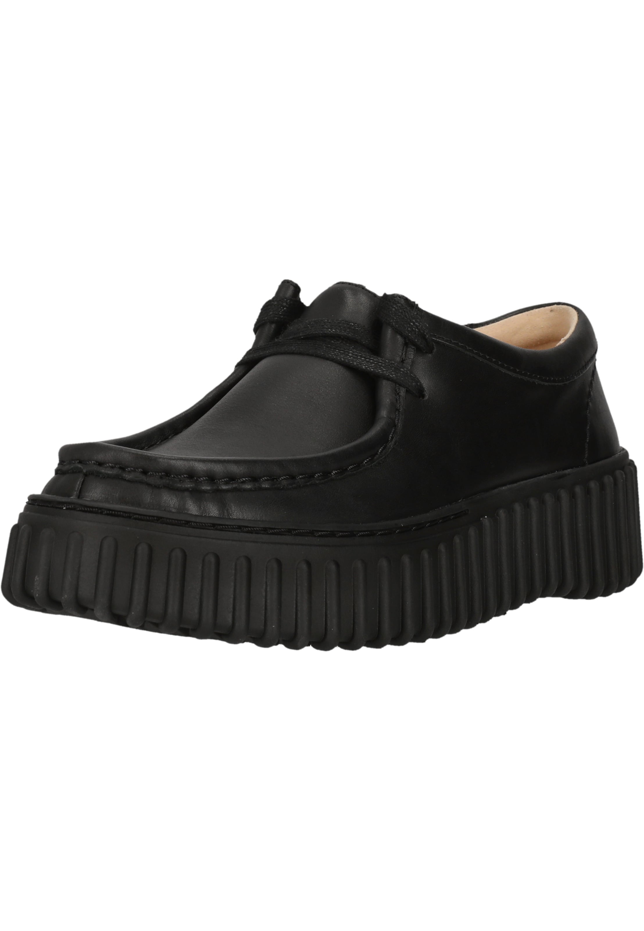 CLARKS Schnürschuhe 'Torhill Bee' in Schwarz: Vorderseite