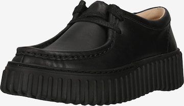 CLARKS Schnürschuhe 'Torhill Bee' in Schwarz: Vorderseite