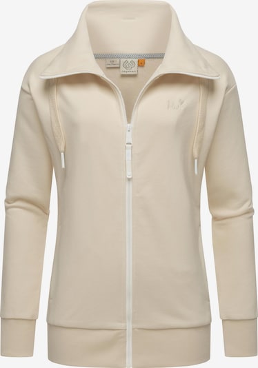 Ragwear Sudadera con cremallera 'Shocky' en XS en crema / blanco, Vista del producto
