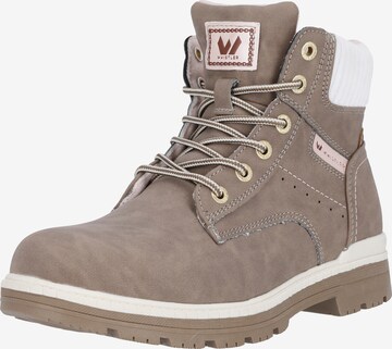 Whistler Lace-Up Ankle Boots 'Enyea' in Grey: front