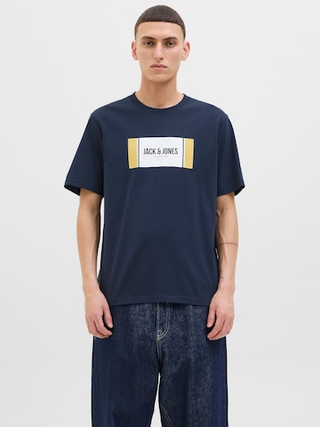 JACK & JONES Tričko 'JJHAYATO' - Modrá: predná strana