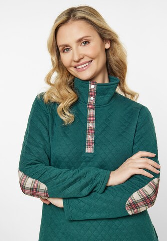 Usha - Sweatshirt 'Fashion Look' em verde