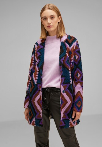 STREET ONE Between-Seasons Coat in Mixed colors: front