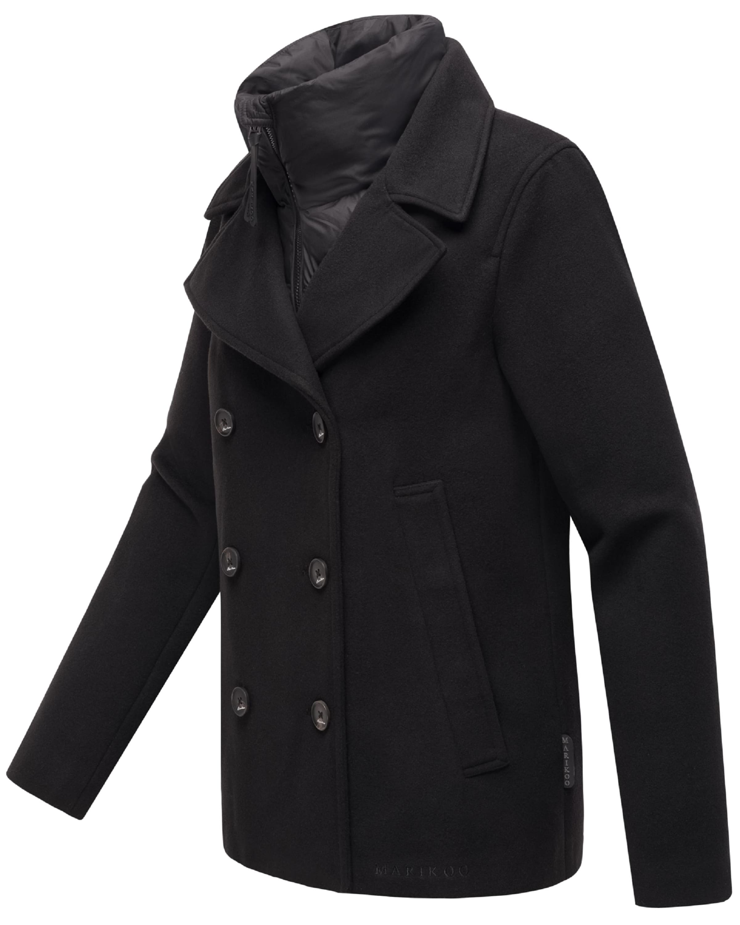MARIKOO Between-seasons coat in Black