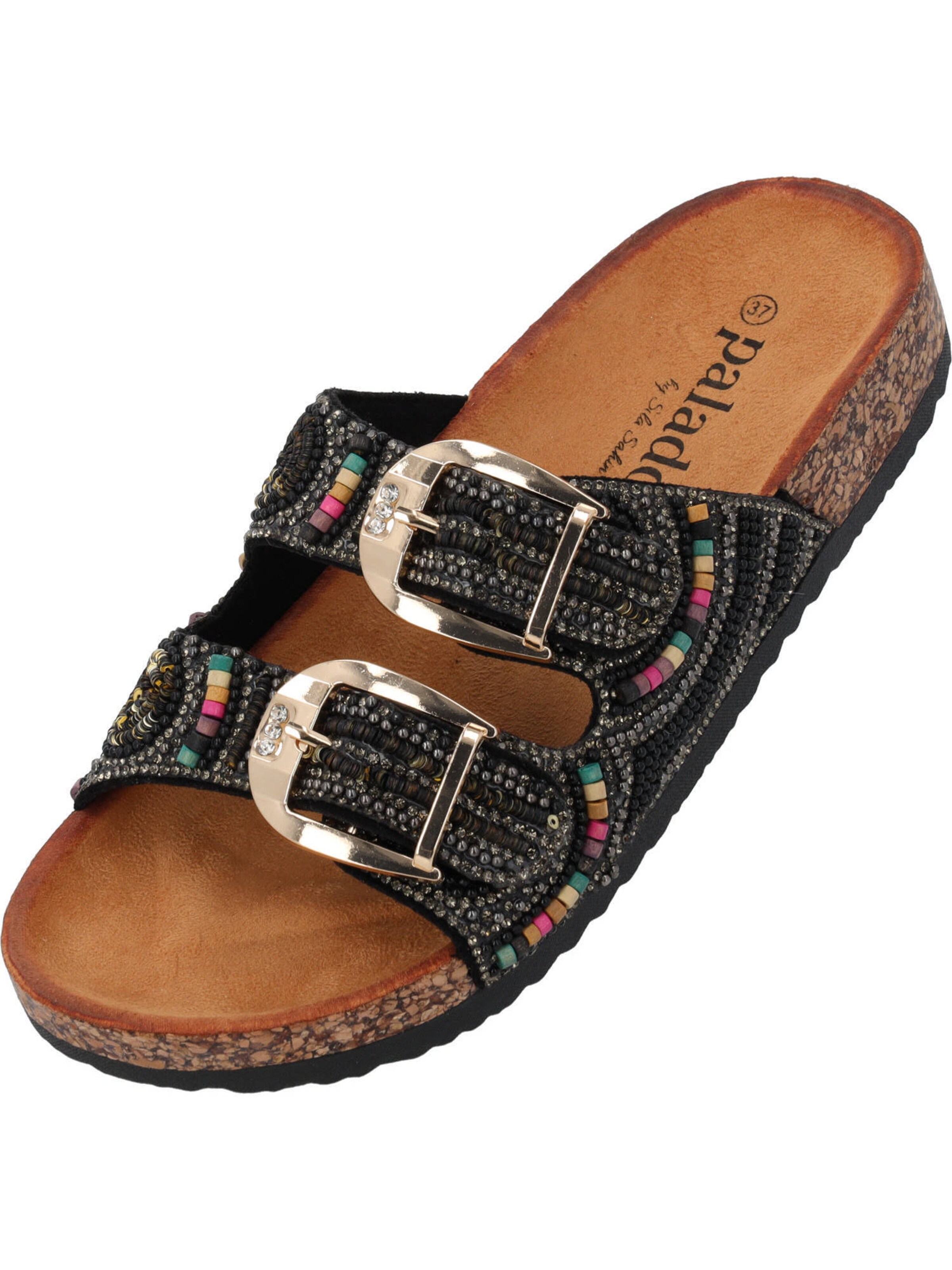 Saboți de la Palado by Sila Sahin pe negru: față