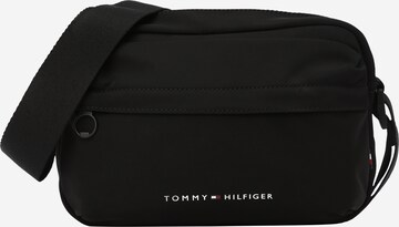 TOMMY HILFIGER - Mala de ombro 'Skyline' em preto: frente