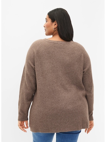 Zizzi Pullover 'CASUNNY' i beige