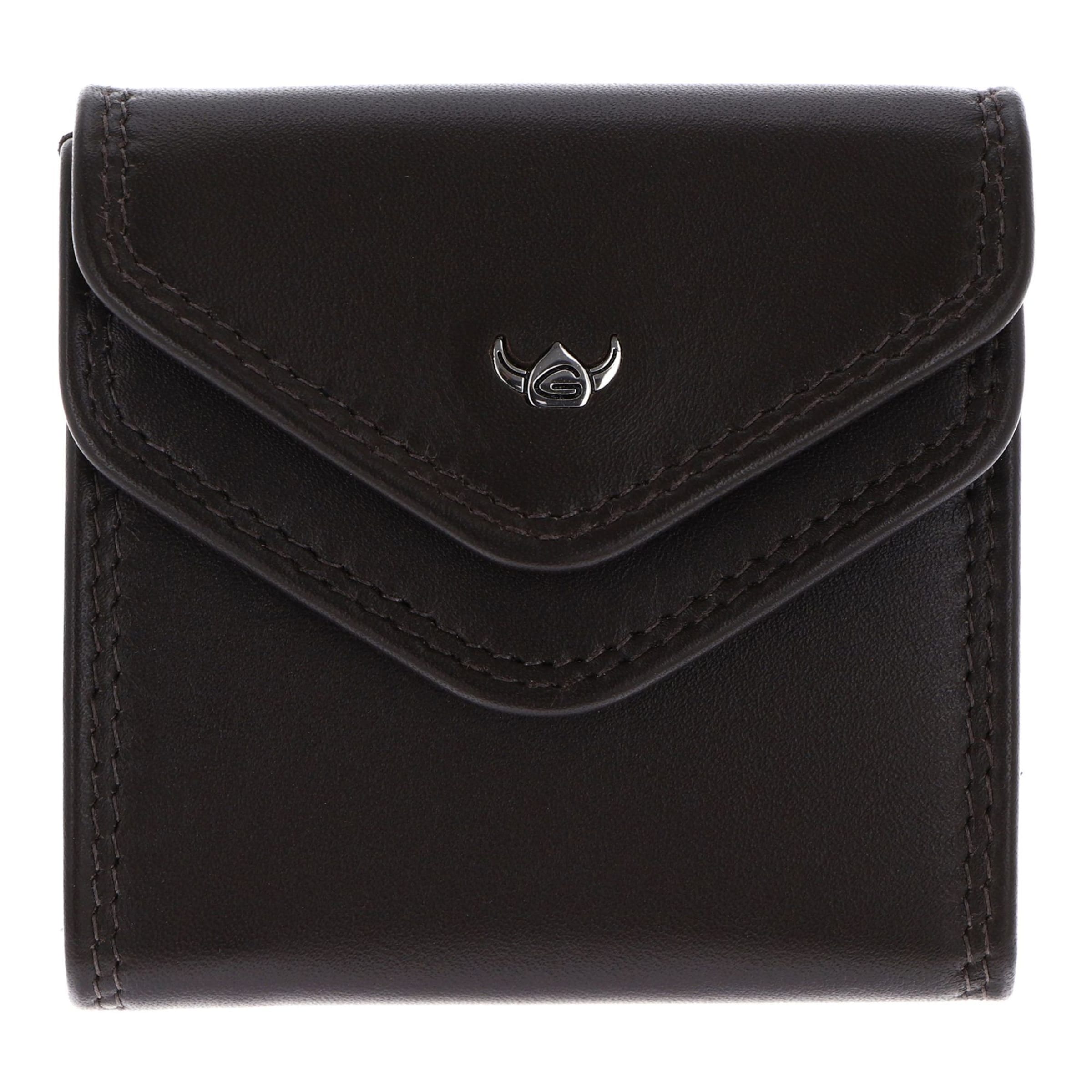 Porte-monnaies 'Polo' GOLDEN HEAD en marron : devant