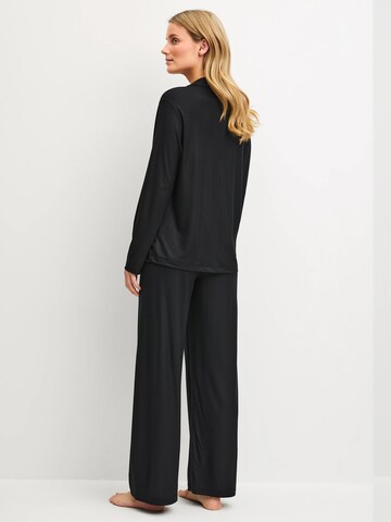 CALIDA Pajama 'Striped Dreams' in Black