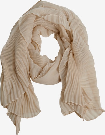 Betty Barclay Sommerschal mit Plissee in Beige: Vorderseite