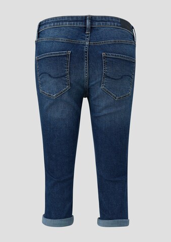 Coupe slim Jean 'Catie' QS en bleu : derrière