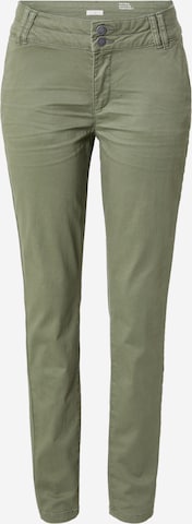 QS - Slimfit Pantalón chino en verde: frente