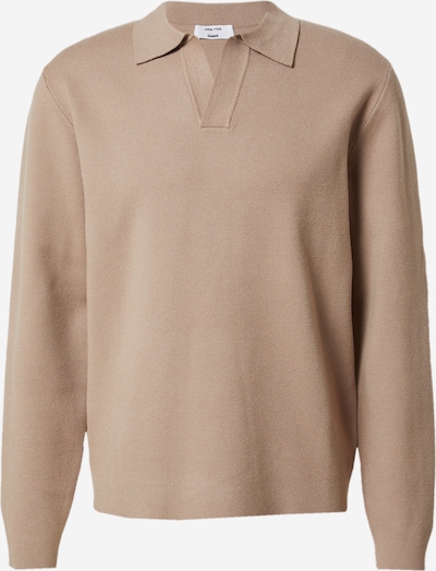 DAN FOX APPAREL Pullover 'Jaron' in taupe, Produktansicht