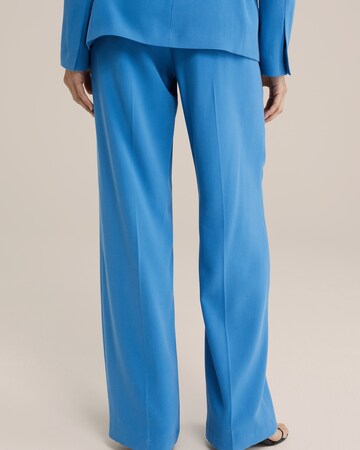 Wide Leg Pantalon à plis WE Fashion en bleu