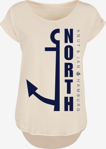 T-shirt 'North Anker' F4NT4STIC en beige : devant