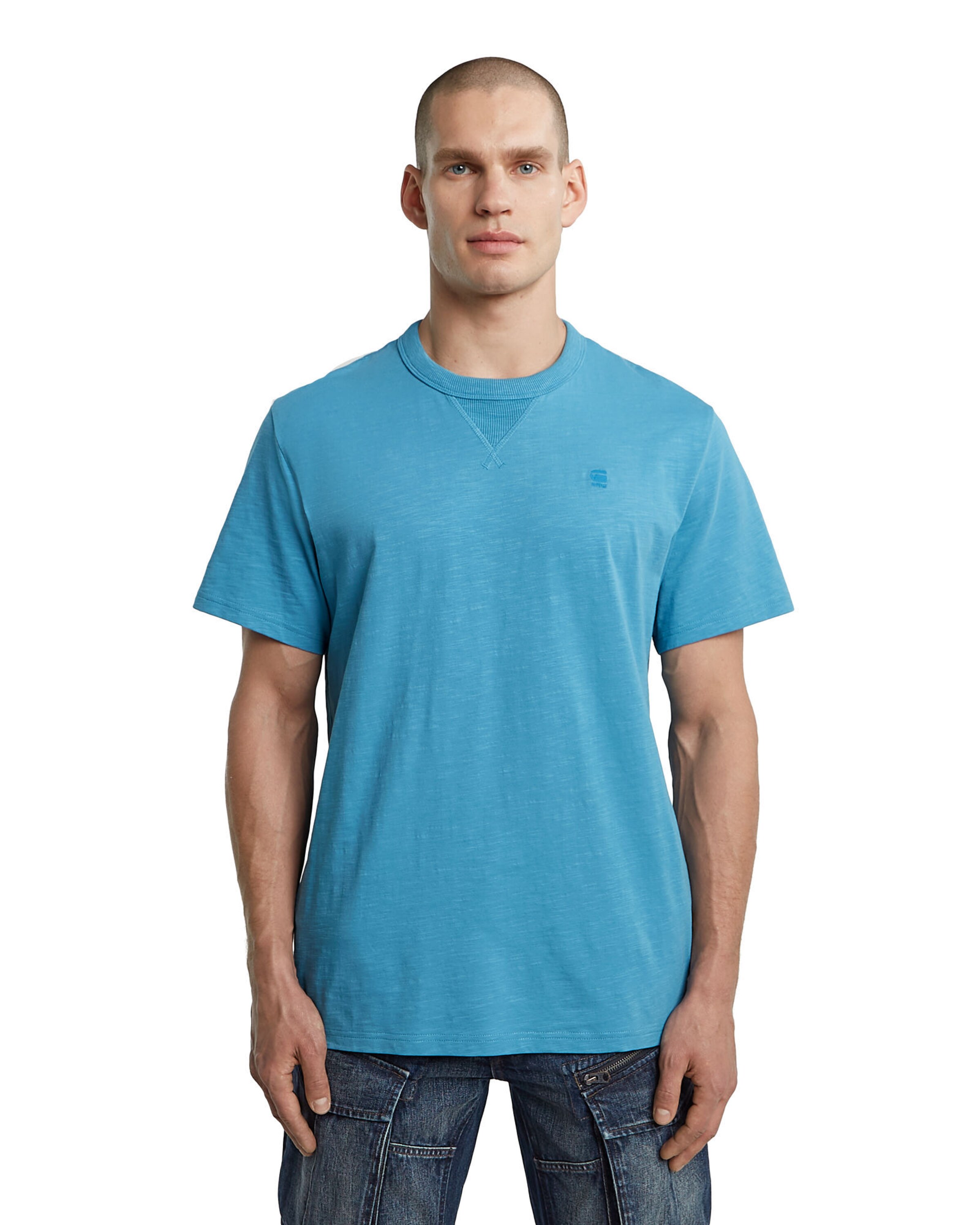 G-STAR Shirt in Blauw: voorkant