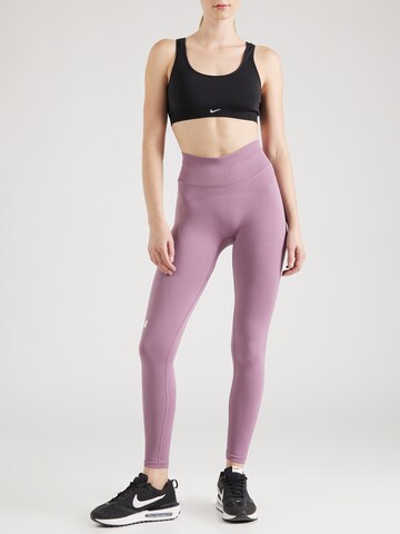 UNDER ARMOUR Skinny Sportbyxa i lila: framsida