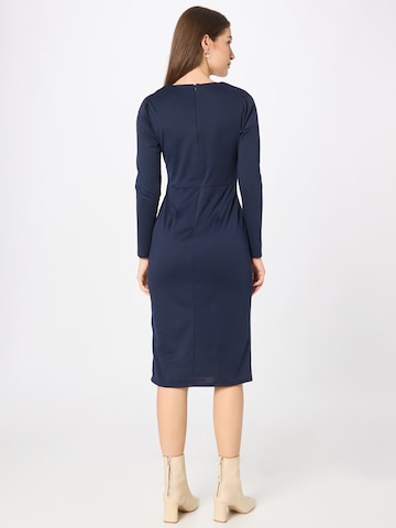 Wallis Curve Dress in Blue