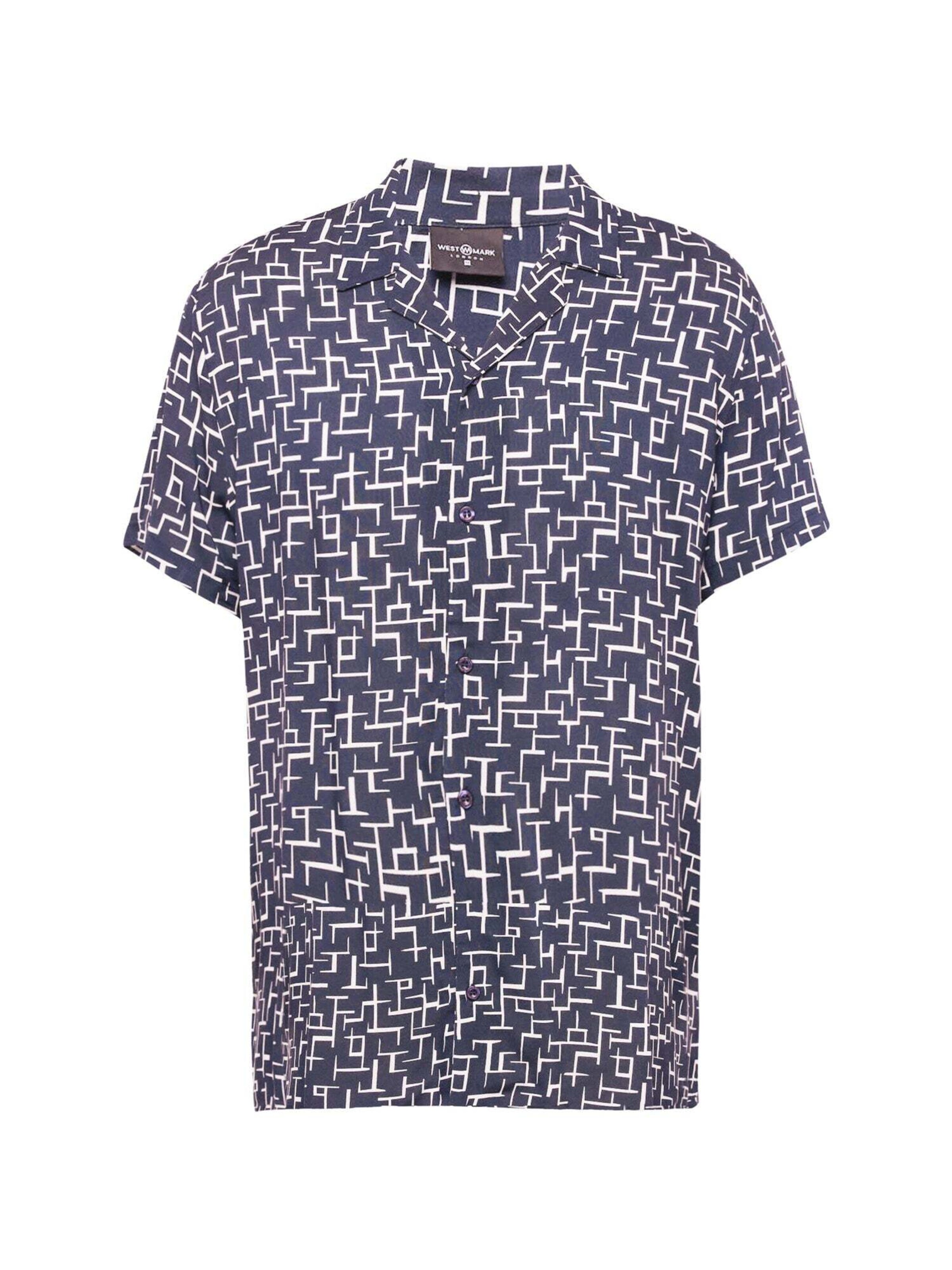 Fit confort Chemise 'Hawaii' WESTMARK LONDON en bleu : devant