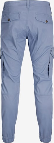 JACK & JONES Tapered Cargo Pants 'Paul Flake' in Blue