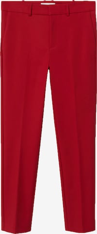 Pantaloni con piega frontale 'Cofi' di MANGO in rosso: frontale