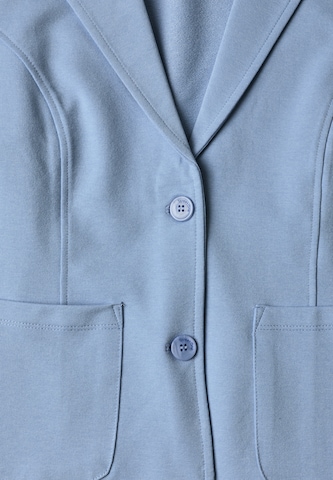 STREET ONE Basic Blazer in Unifarbe in Blau